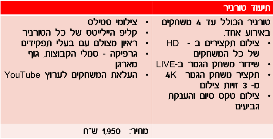 מחירים
